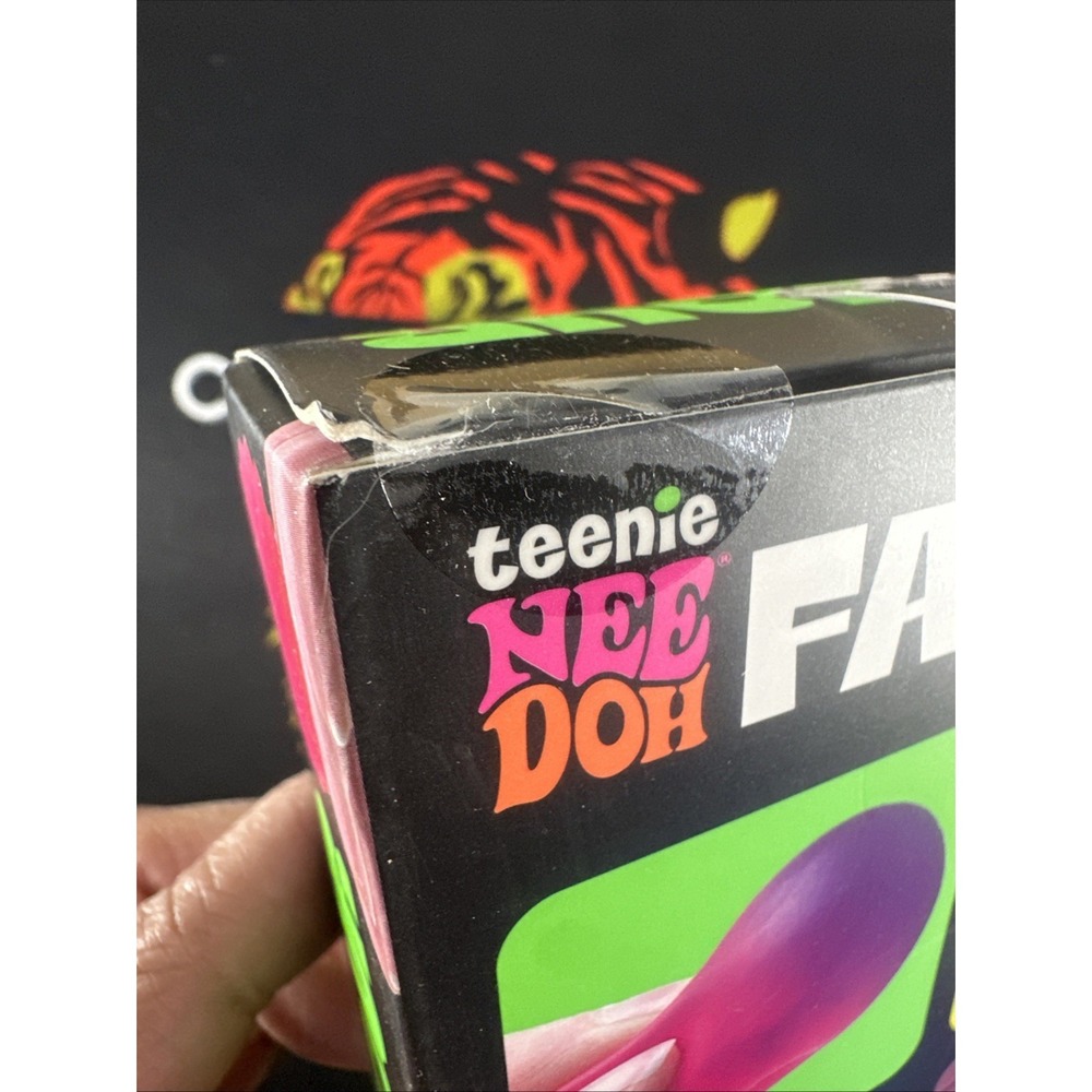 NeeDoh Teenie Fab Four 4-Pack Pink Purple Orange Swirl Schylling NEW - Picture 7 of 16